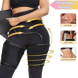 FancyWolf High Waist Trimmer, Thigh Trimmer, Butt Lifter, 3 in 1 Weight Loss Waist Trainer Shaping Slimming Support, Hips Belt Trimmer Body Shaper