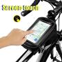 QIANMA Bicycle Bags Bicycle Bag Waterproof Front Bike Cycling Bag 6.2 inch Mobile Phone Bicycle Top Tube Handlebar Bags Mountain Cycling Accessories