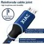 Micro USB Cable,XIAE 5Pack (3/3/6/6/10FT) Nylon Braided Fast Charging Cable Aluminum Housing USB Charger Android Cable for Samsung Galaxy S7 Edge S6 S5,Android Phone,LG G4,HTC and More-Black&Blue Micro USB Cable,XIAE 5Pack (3/3/6/6/10FT) Nylon Braided Fast Charging Cable Aluminum Housing USB Charger Android Cable for Samsung Galaxy S7 Edge S6 S5,Android Phone,LG G4,HTC and More-Black&Blue