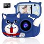 QUELLANCE Kids Camera, Digital Camera for Kids 15.0MP 2.4 Inch HD Shockproof Camera, Kids Video Camera with 16 GB Memory Card, Mini Kids Camcorder (1920x1080P) Camera Gifts for Girls Boys, Blue