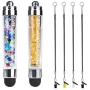 6 Pack XRONG Colors Crystal Capacitive Mini Stylus Universal Touch Screen Pen for iPhone7 5s 6s, Samsung Galaxy s5 s4, Smartphones, iPad, iPods, S10,S10+,S10e,S9,S9P,Note9,XR,XS MAX iPhone11 Pro XS XR