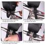 Emoly Bike Phone Mount Bags - Premium Bicycle Front Frame Bag, Waterproof Bike Pouch Bag with Headphone Hole for Smartphone Below 6 inch - Red