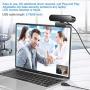 Webcam with Microphone,EAUOH HD 1080P(30fps) Streaming Webcam for Desktop Laptop/PC, Fixed Focus Web Conference Camera for Video Calling,Recording,Online Course and Gaming