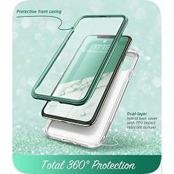 i-Blason Cosmo Series Case for iPhone 11 Pro 5.8 inch, Slim Full-Body Stylish Protective Case with Built-in Screen Protector (Green)