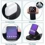 LUKKAHH Wireless Charger, 4 in 1 Wireless Charging Station for Apple Watch and Airpods Pro, Charger Stand for Multiple Devices, Qi Fast Wireless Charging Dock for iPhone 11/11 Pro Max/X/XS/XS/8/8 Plus