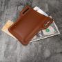 EASYANT PU Leather Cell Phone Holster Universal Case Sheath with Belt Hole Brown