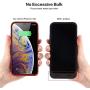Feob Battery Case for iPhone XS/X/10, Rechargeable 6500mAh Portable Charging Case Extended Battery Pack Cover Power Bank Charger Case for iPhone Xs/X[5.8 inch]-Red
