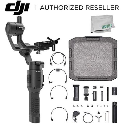 DJI 2019 Ronin-SC Compact Stabilizer 3-Axis Gimbal Handheld Stabilizer Pro Combo Kit (Loki) for Mirrorless Camera Starters Bundle - CP.RN.00000043.01