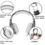 ECOOPRO Gaming Headset for PS4 Xbox One PC, Stereo Gaming Headphones with Noise Cancelling Mic, Bass Surround, LED Light & Soft Memory Earmuffs for PC Mac Nintendo Switch (Camouflage)