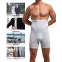 QUAFORT Men Tummy Control Shorts High Waist Slimming Shapewear Body Shaper Leg Underwear Briefs