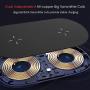 Dual Wireless Charger, COSOOS Qi Certified Fast Wireless Charging Pad Compatible for iPhone 11/11 Pro/11 Pro Max/Xs Max/XR/X/8, Galaxy S20/S10/Note 10, AirPods Pro/2, Glaxy Buds+(NO AC Adapter)