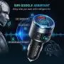 VicTsing (Upgraded Version) V5.0 Bluetooth FM Transmitter for Car, QC3.0 & LED Backlit Wireless Bluetooth Audio Adapter Music Player/Car Kit with Hands-Free Calls, Siri Google Assistant VicTsing (Upgraded Version) V5.0 Bluetooth FM Transmitter for Car, QC3.0 & LED Backlit Wireless Bluetooth Audio Adapter Music Player/Car Kit with Hands-Free Calls, Siri Google Assistant