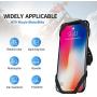 Bike Phone Mount, 360° Detachable Rotatable Bicycle & Motorcycle Cell Phone Holder Adjustable Handlebar Cradle fit iPhone 11 Pro Max/X/XS MAX/XR/8/8 Plus, Samsung 4.0"~6.5" by WESTRICHE (Black)