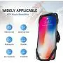 Bike Phone Mount, 360° Detachable Rotatable Bicycle & Motorcycle Cell Phone Holder Adjustable Handlebar Cradle fit iPhone 11 Pro Max/X/XS MAX/XR/8/8 Plus, Samsung 4.0"~6.5" by WESTRICHE (Black) Bike Phone Mount, 360° Detachable Rotatable Bicycle & Motorcycle Cell Phone Holder Adjustable Handlebar Cradle fit iPhone 11 Pro Max/X/XS MAX/XR/8/8 Plus, Samsung 4.0"~6.5" by WESTRICHE (Black)