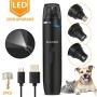 Seanme Dog Nail Grinder with LED Light, Professional Dog Nail Grooming 2-Speed Electric Pet Nail Trimmer Painless Paws Rechargeable Dog Claw Care for Small/Medium/Large Dogs & Cats & Rabbits
