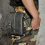 NKns Fanny Pack Leather Backpack Mens Shoulder Diagonal Chest Bag Pocket
