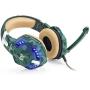 BIBOX G2600 Stereo Gaming Headset, Camouflage Comfortable Over Ear Headphones 3.5mm Jacks with Noise Cancelling Mic ＆ LED Light for PC/Laptop/PS4/Xbox One with 2 to 1 Adapter Cable