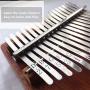 Thumb Piano Ranch Kalimba 17 keys Finger Mbira with Online 6 Free Lessons Solid Wood Mahogany Christmas Gifts with Bag/Scale Sticker/Tune Hammer/Music Book - Angel Heart