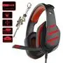 Pro Gaming Headset for PC PS4 Xbox One Surround Sound Over-Ear Headphones with Mic LED Light Bass Surround Soft Memory Earmuffs for Computer Laptop Switch Games Kid’s Boy’s Teen’s Gifts