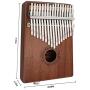 Kalimba 17 Key Thumb Piano Finger Mahogany Music Instruments with Pickup Jack, Tuning Tool and Carry Bag by Finether