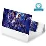 【2020 Update Version】 12 Phone Screen Magnifier with Foldable Magnetic Leather,3D Magnifier Projector Screen for Movie Video and Game Easy Collection and Compatible with Any Smartphones(White) 【2020 Update Version】 12 Phone Screen Magnifier with Foldable Magnetic Leather,3D Magnifier Projector Screen for Movie Video and Game Easy Collection and Compatible with Any Smartphones(White)