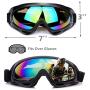 Peicees 2/4 Pack Ski Goggles Winter Snowboard Adjustable UV 400 Protective Motorcycle Snow Goggles Outdoor Sports Tactical Glasses Dustproof Military Sunglasses for Kids Boys Girls Youth Men Women