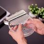 Kalimba 17-Key Thumb Piano Transparent Acrylic Material with Carry Bag