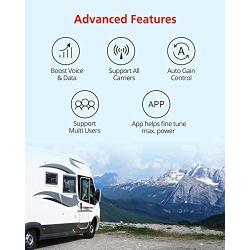 HiBoost Travel 4G 2.0 Mobile Cell Phone Signal Booster Extender Amplifier for RV Caravan Motor Home -Compatible with All Single Carrier for T&T, T-Mobile, Verizon, Sprint, Straight Talk, U.S. Cellular