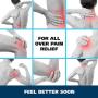 Wahl Heat Therapy Therapeutic Body Massager - Handheld Therapy with Two Speeds of Intensity to Relieve Pain in the Back, Neck, Shoulders, Muscles, Legs, & Sports - Model 4196-1201