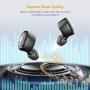 Wireless Earbuds Bluetooth Earbuds, Bluetooth 5.0 Stereo True Wireless Bluetooth Earbuds Headphones Headset Earphones Earpiece with Charging Case, Built-in Microphones