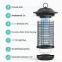 Sahara Sailor Bug Zapper for Outdoor and Indoor, 4000V Electric Weaherproof Pest Control Mosquito Zappers Killer Trap, Electronic Fly Insect Trap for Home, Garden, Backyard, Patio Sahara Sailor Bug Zapper for Outdoor and Indoor, 4000V Electric Weaherproof Pest Control Mosquito Zappers Killer Trap, Electronic Fly Insect Trap for Home, Garden, Backyard, Patio