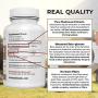 Lions Mane Mushroom Cognition Capsules 120 Caps each, Organic Lions Mane Mushroom Powder Extract Capsules Brain Supplement, 60Day Supply Organic Mushroom Supplement Brain Vitamins Focus Supplement