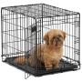 MidWest Homes for Pets Dog Crate | iCrate Single Door & Double Door Folding Metal Dog Crates | Fully Equipped