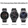 V-MORO Nylon Strap Compatible with Galaxy Watch 46mm Bands/Gear S3 Frontier Band Men 22mm Soft Breathable Woven Loop Replacement for Samsung Galaxy Watch 46mm/Gear S3 Smartwatch Gray