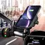 Motorcycle Phone Holder Wireless Charger Qi 15W Waterproof Handlebar Rear-View Mirror Cellphone Mount with Charger 360 Rotation Suitable for iPhone Samsung 4.0-7.0 Inch Smartphones Motorcycle Phone Holder Wireless Charger Qi 15W Waterproof Handlebar Rear-View Mirror Cellphone Mount with Charger 360 Rotation Suitable for iPhone Samsung 4.0-7.0 Inch Smartphones