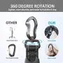 IOKHEIRA Dog Leash, 4-in-1 Multifunctional Dog Leashes for Medium & Large Dogs with Car Seat Belt, 4-6 FT Strong Bungee Dog Leash (Black, Bungee Dog Leash with Safety Seatbelt) IOKHEIRA Dog Leash, 4-in-1 Multifunctional Dog Leashes for Medium & Large Dogs with Car Seat Belt, 4-6 FT Strong Bungee Dog Leash (Black, Bungee Dog Leash with Safety Seatbelt)
