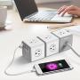 Huntkey Surge Protector USB Wall Adapter with 4 AC Outlets 3 USB Charging Ports (SMC007)