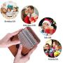 Kalimba Thumb Piano 17 Keys with Tuning Hammer and Study Instruction,Portable Mbira Sanza Finger Piano, Musical Intruments Gifts for Kids Adults Beginners