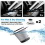 Car Vacuum, Hantun Portable Handheld Auto Vacuum Cleaner for Car, 6000Pa Powerful Suction Lightweight Automatic Car Vacuum with 2 HEPA Filters, for Wet and Dry Cleaning, Black