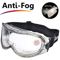 SAFEYEAR Anti Fog Safety Goggles- SG007 HD Scratch Resistant Safety Glasses Lens for Men and Women, VU Protection Over Glasses Work Goggles for DIY, Lab, Welding, Grinding, Chemistry