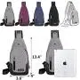 Peicees Travel Gym Bike Sling Bag Shoulder Backpack Daypack w/USB Charging Port Peicees Travel Gym Bike Sling Bag Shoulder Backpack Daypack w/USB Charging Port