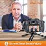 Zeadio Metal Mini Tripod, Desktop Tabletop Stand Compact Tripod for Smooth 4, Osmo Mobile, Vimble 2, Gimbal Handle Grip Stabilizer and All Cameras