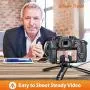 Zeadio Metal Mini Tripod, Desktop Tabletop Stand Compact Tripod for Smooth 4, Osmo Mobile, Vimble 2, Gimbal Handle Grip Stabilizer and All Cameras Zeadio Metal Mini Tripod, Desktop Tabletop Stand Compact Tripod for Smooth 4, Osmo Mobile, Vimble 2, Gimbal Handle Grip Stabilizer and All Cameras