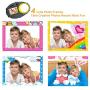 Kids Camera Cute Camera 12MP 4נDigital Zoom Digital Camera with Video, Mini Kids Camera with Photo Frame for Girls and Boys, (Yellow & 1