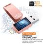 USB Flash Drive Photo Stick for iPhone Flash Drive for iPhone PhotoStick Mobile for iPhone USB Flash Drive Android Backup Drive OTG Smart Phone Memory Stick Storage iPAD USB 3.0 WIVIC (128 GB Pink)