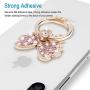 Finger Ring Stand,WATACHE 2 Pack Luxury Glitter Diamond Universal Metal Finger Ring Grip Holder Kickstand for iPhone Xs Max Xr X 8 7 6 6s Plus 5s,Galaxy S10 Plus S8 S7 S6 Note,All Smartphone,Pink/Bow