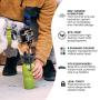 AutoDogMug HIGHWAVE Leak-Tight 22oz, Portable Dog Water Bottle for Walking Hiking and Traveling, BPA-Free Materials, Patented Leak-Proof Design