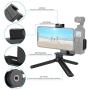 USKEYVISION Osmo Pocket Mount Phone Holder for DJI Osmo Pocket Smartphone Handheld Holder w/Tripod Cold Shoe Hand Strap (Black)
