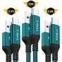 USB Type C Cable,AkoaDa 3-Pack (10ft+6.6ft+3.3ft) USB A to USB-C Fast Charger Nylon Braided Cord Compatible with Samsung Galaxy Note 9 8 S8 S9 S10 10 Plus,LG V50 V40 G8 G7 Thinq,Moto Z Z3,Swit (GREEN) USB Type C Cable,AkoaDa 3-Pack (10ft+6.6ft+3.3ft) USB A to USB-C Fast Charger Nylon Braided Cord Compatible with Samsung Galaxy Note 9 8 S8 S9 S10 10 Plus,LG V50 V40 G8 G7 Thinq,Moto Z Z3,Swit (GREEN)