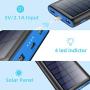 Solar Portable Charger 26800mAh, 【2020 Phone Charger】 Power Bank External Backup Battery Pack with 2 Outputs Huge Capacity Backup Battery Compatible Smartphone,Tablet and More